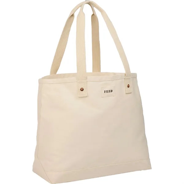 Organic cotton weekend tote bag; 12oz. 100% GOTS certified organic cotton... from ASI 66887 PCNA / Leeds