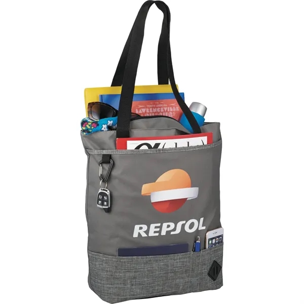 5.5" x 16" x 16.5" tote bag with a front pocket... from ASI 66887 PCNA / Leeds