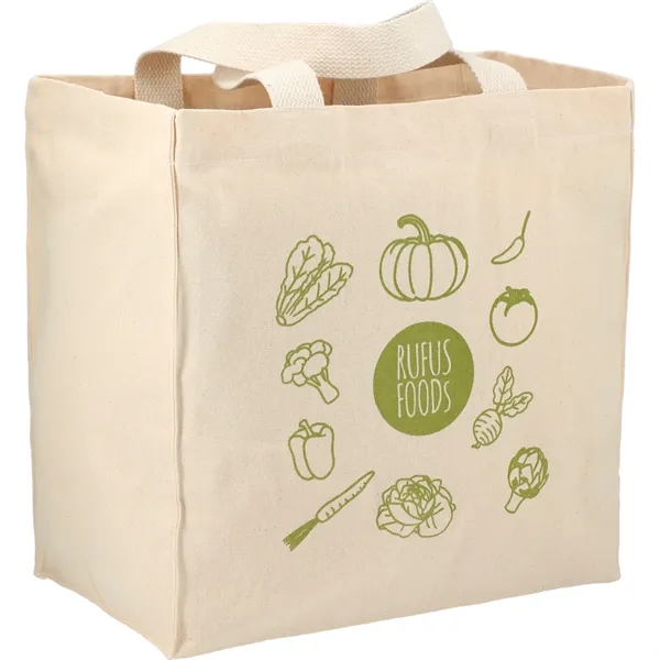 8" x 12.5" x 13" cotton canvas grocery tote bag.... from ASI 66887 PCNA / Leeds