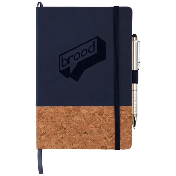 5.5" x 8.5" hard bound journal with cork-like bottom and 80... from ASI 66887 PCNA / Leeds