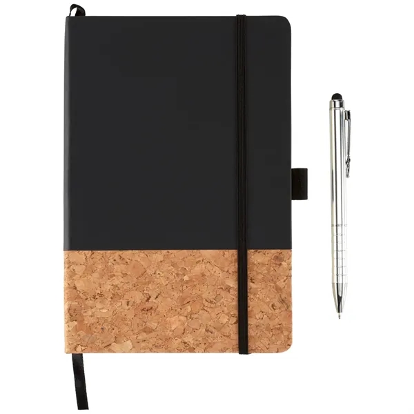 5.5" x 8.5" hard bound journal with cork-like bottom and 80... from ASI 66887 PCNA / Leeds