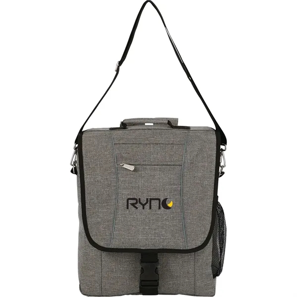 Vertical briefcase with large zippered compartment for a 15" laptop.... from ASI 66887 PCNA / Leeds