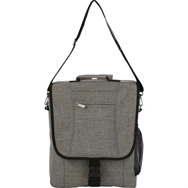 Vertical briefcase with large zippered compartment for a 15" laptop.... from ASI 66887 PCNA / Leeds