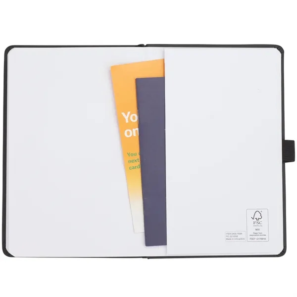 5.5" x 8.5" leather bound journal with elastic closure, pen loop,... from ASI 66887 PCNA / Leeds