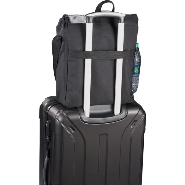 Vertical-style messenger bag with room for a 15" laptop.... from ASI 66887 PCNA / Leeds