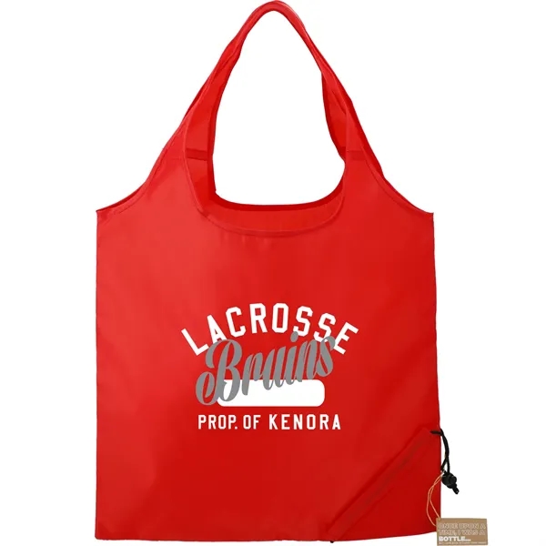 15.5" x 15" foldable shopping tote made of recycled PET material.... from ASI 66887 PCNA / Bullet