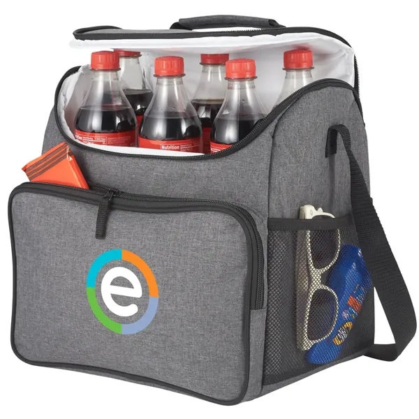 24-can capacity cooler with padded shoulder straps and PEVA-lined interior.... from ASI 66887 PCNA / Bullet