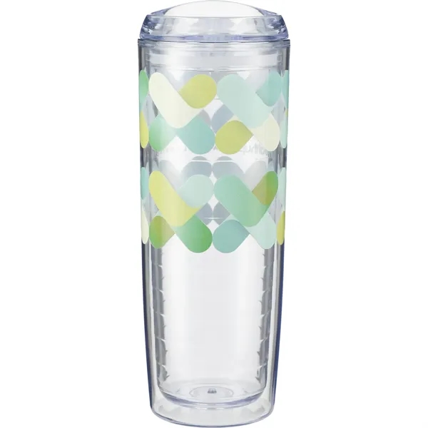24 oz. double wall acrylic tumbler with lid and straw.... from ASI 66887 PCNA / Leeds