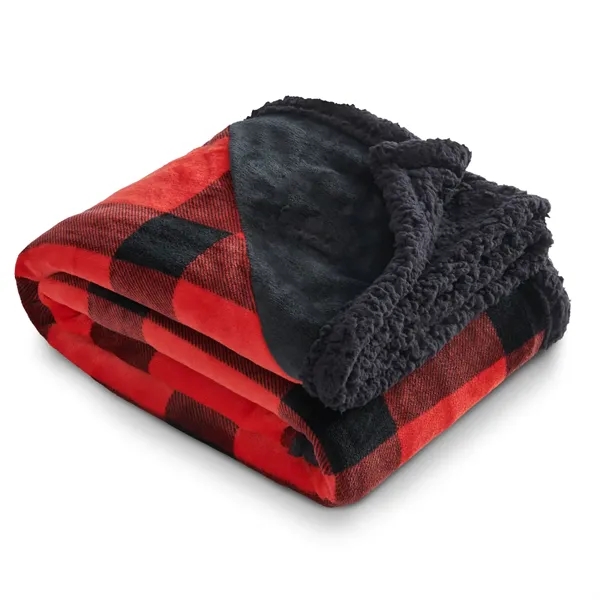 50" x 60" blanket with a buffalo plaid pattern... from ASI 66887 PCNA / Leeds