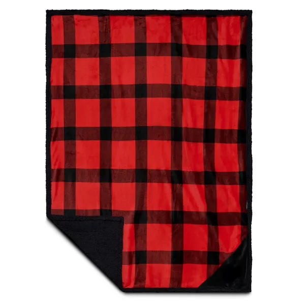 50" x 60" blanket with a buffalo plaid pattern... from ASI 66887 PCNA / Leeds