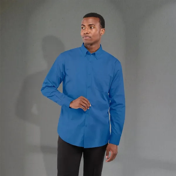 Men's long-sleeve woven dress shirt with left-chest pocket.... from ASI 66887 PCNA / Trimark