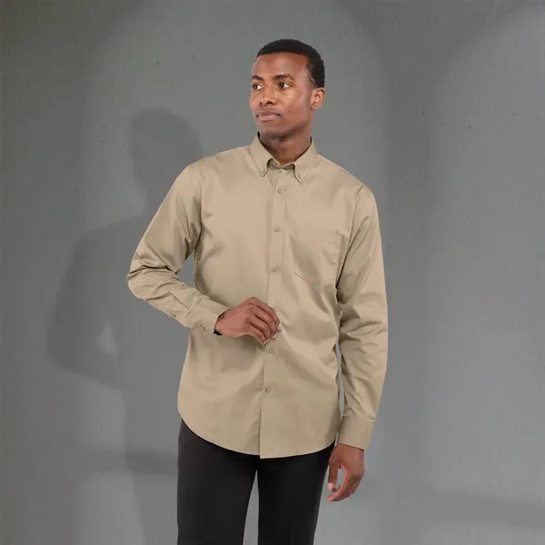 Men's long-sleeve woven dress shirt with left-chest pocket.... from ASI 66887 PCNA / Trimark