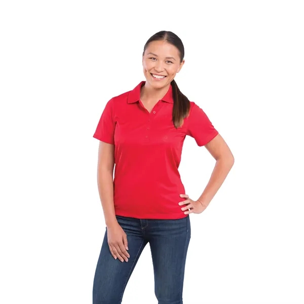 Women's short sleeve polo with wicking finish, UV protection and snag-resistance.... from ASI 66887 PCNA / Trimark