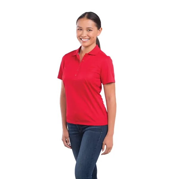 Women's short sleeve polo with wicking finish, UV protection and snag-resistance.... from ASI 66887 PCNA / Trimark