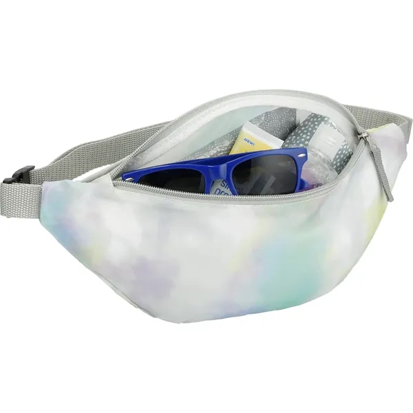 5.5" x 14" tie-dye fanny pack with zippered main compartment and... from ASI 66887 PCNA / Leed’s