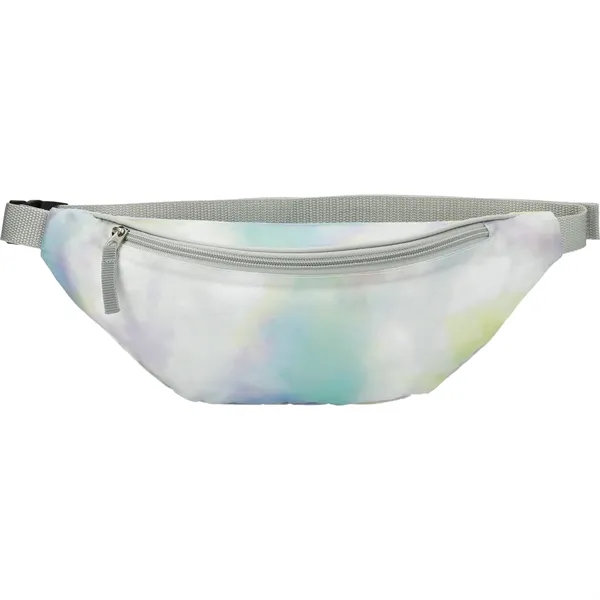 5.5" x 14" tie-dye fanny pack with zippered main compartment and... from ASI 66887 PCNA / Leed’s