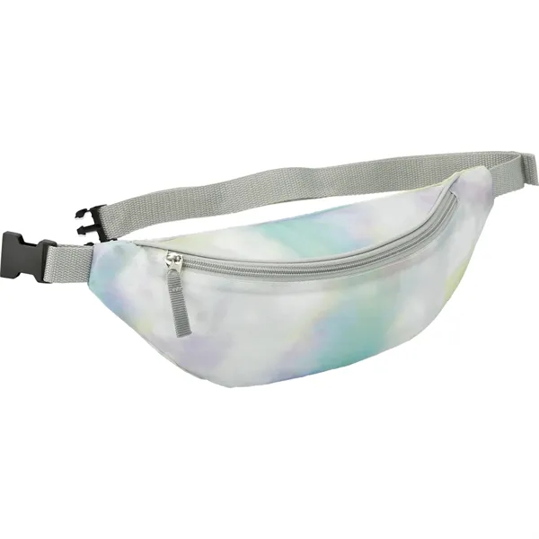 5.5" x 14" tie-dye fanny pack with zippered main compartment and... from ASI 66887 PCNA / Leed’s