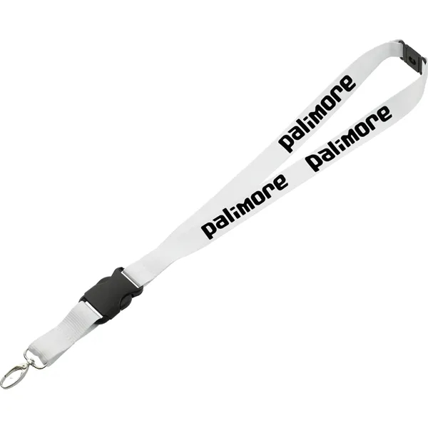 20" x 1" lanyard with breakaway neck clip and detachable plastic... from ASI 66887 PCNA / Bullet