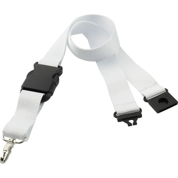 20" x 1" lanyard with breakaway neck clip and detachable plastic... from ASI 66887 PCNA / Bullet