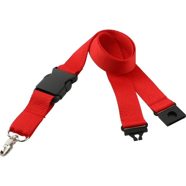 20" x 1" lanyard with breakaway neck clip and detachable plastic... from ASI 66887 PCNA / Bullet