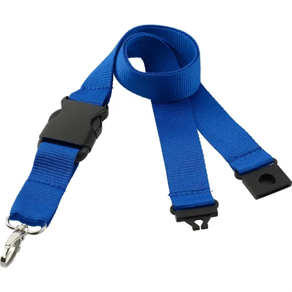 20" x 1" lanyard with breakaway neck clip and detachable plastic... from ASI 66887 PCNA / Bullet