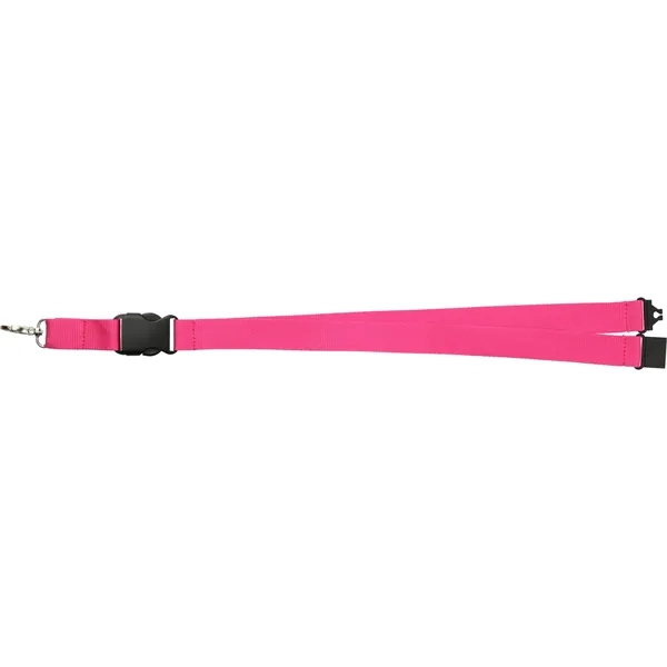 20" x 1" lanyard with breakaway neck clip and detachable plastic... from ASI 66887 PCNA / Bullet