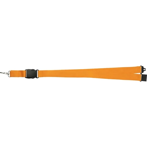 20" x 1" lanyard with breakaway neck clip and detachable plastic... from ASI 66887 PCNA / Bullet