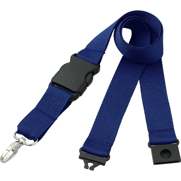 20" x 1" lanyard with breakaway neck clip and detachable plastic... from ASI 66887 PCNA / Bullet