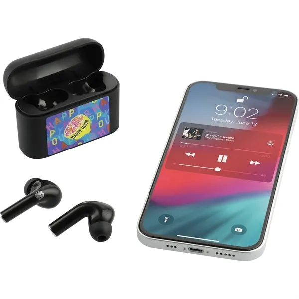 0.95" x 2.55" x 2.12" charging case with wireless earbuds... from ASI 66887 PCNA / Leed’s
