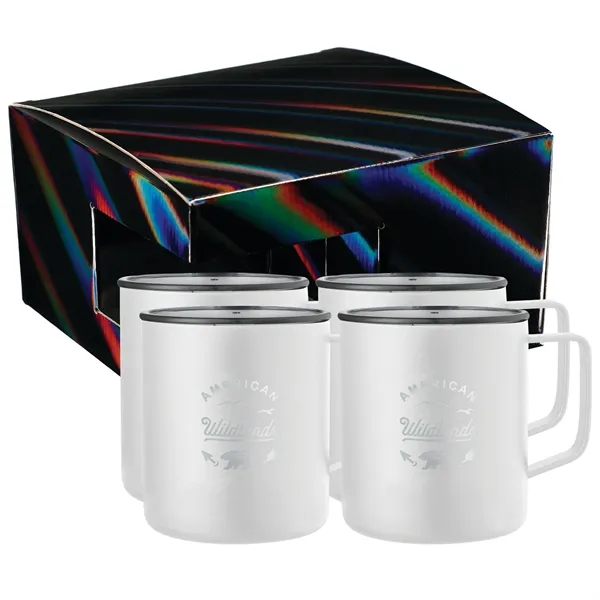 4.92" x 7.85" x 4.92" set of four 14oz mugs... from ASI 66887 PCNA / Leeds