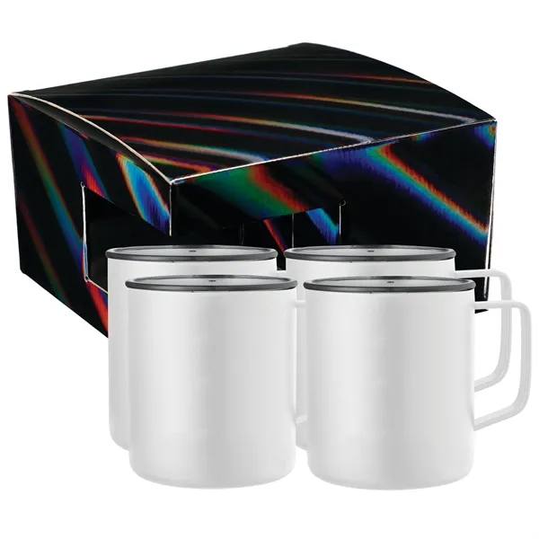 4.92" x 7.85" x 4.92" set of four 14oz mugs... from ASI 66887 PCNA / Leeds