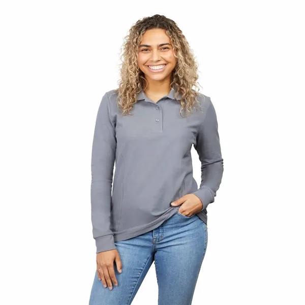 PALO Long Sleeve 100% Cotton Pique Polo - Women's... from ASI 66887 PCNA / Trimark