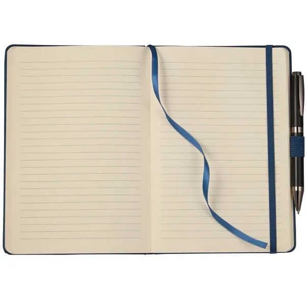 5.5" x 8.5" FSC® Recycled Ribbed Bound Journal... from ASI 66887 PCNA / Leeds