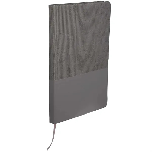 5.5" x 8.5" FSC® Recycled Ribbed Bound Journal... from ASI 66887 PCNA / Leeds