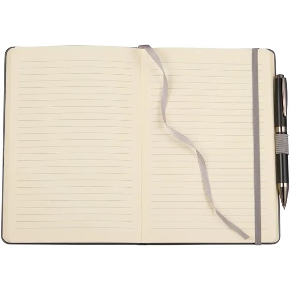 5.5" x 8.5" FSC® Recycled Ribbed Bound Journal... from ASI 66887 PCNA / Leeds