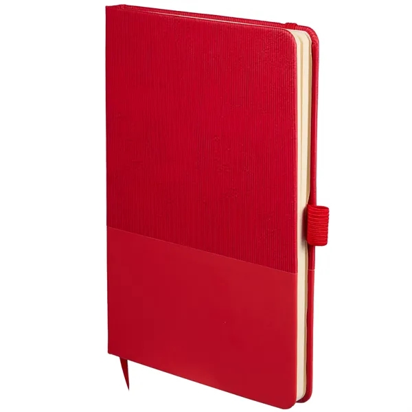 5.5" x 8.5" FSC® Recycled Ribbed Bound Journal... from ASI 66887 PCNA / Leeds