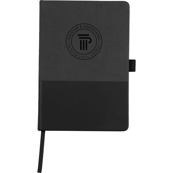 5.5" x 8.5" FSC® Recycled Ribbed Bound Journal... from ASI 66887 PCNA / Leeds