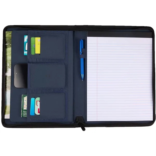 Puffer Zippered Padfolio with FSC© Recycled Paper... from ASI 66887 PCNA / Leeds