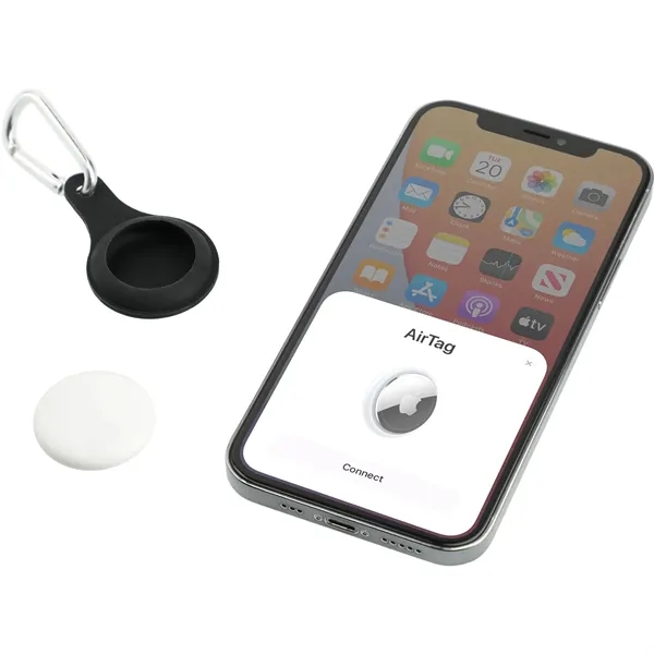 Silicone AirTag case with carabiner.... from ASI 66887 PCNA / Bullet