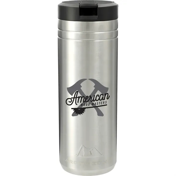 24 oz. double wall stainless steel tumbler with screw-on lid with... from ASI 66887 PCNA / Leed’s