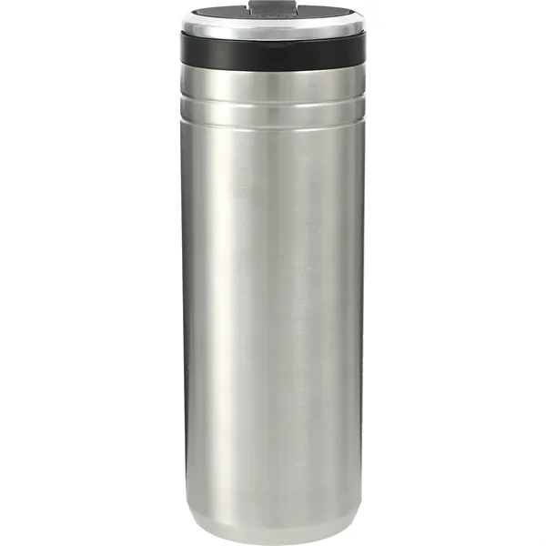 24 oz. double wall stainless steel tumbler with screw-on lid with... from ASI 66887 PCNA / Leed’s