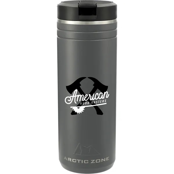 24 oz. double wall stainless steel tumbler with screw-on lid with... from ASI 66887 PCNA / Leed’s