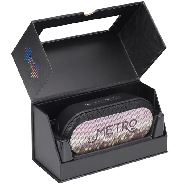 Outdoor waterproof speaker with RGD lights.... from ASI 66887 PCNA / Leeds