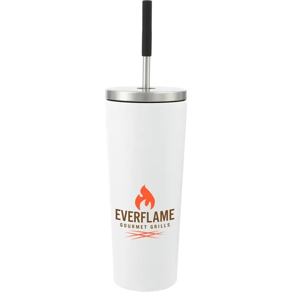 24oz tumbler with a straw lid and flip closure lid... from ASI 66887 PCNA / Leeds