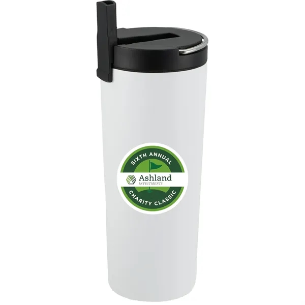 24 oz. vacuum insulated tumbler with straw and lid.... from ASI 66887 PCNA / Leeds