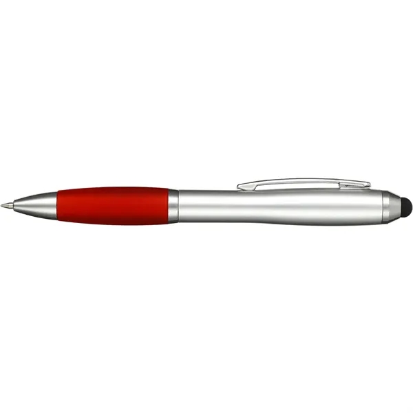 Twist action ballpoint pen with grip, rubber stylus and black ink.... from ASI 66887 PCNA / Bullet