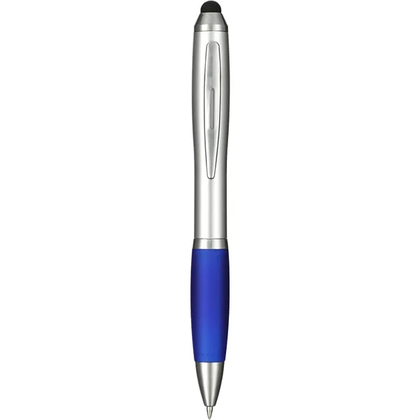 Twist action ballpoint pen with grip, rubber stylus and black ink.... from ASI 66887 PCNA / Bullet
