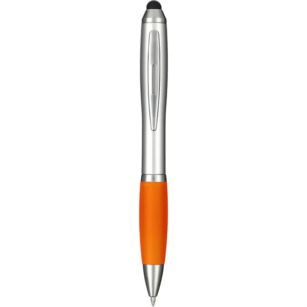 Twist action ballpoint pen with grip, rubber stylus and black ink.... from ASI 66887 PCNA / Bullet