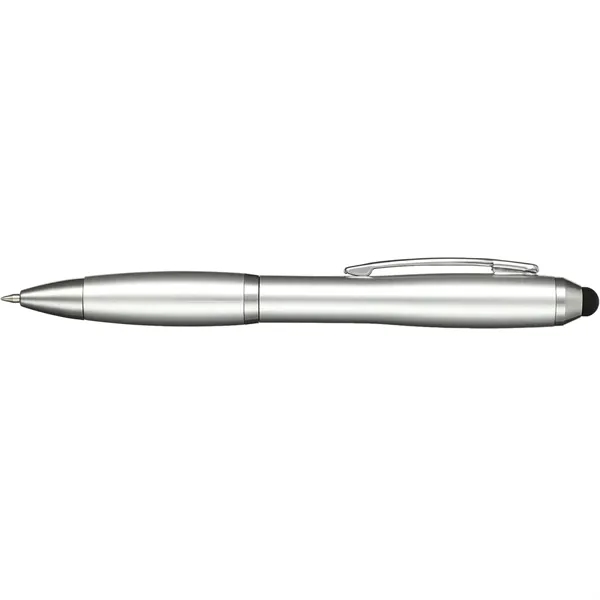 Twist action ballpoint pen with grip, rubber stylus and black ink.... from ASI 66887 PCNA / Bullet