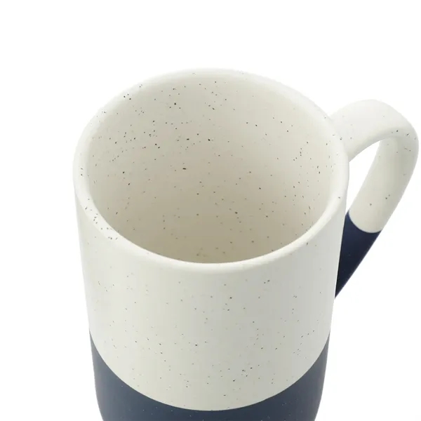 13 oz. speckled ceramic mug with two-tone design.... from ASI 66887 PCNA / Leeds